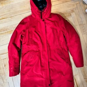 Helly Hansen Women's Red parka, size large.